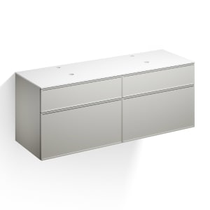 Alape Arkta Möbelmodul mit Trägerplatte 160 cm, Beckenposition links und rechts