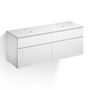 Alape Arkta Möbelmodul mit Trägerplatte 160 cm, Beckenposition links und rechts