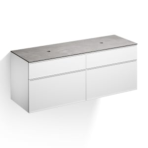 Alape Arkta Möbelmodul mit Trägerplatte 160 cm, Beckenposition links und rechts