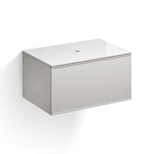 Alape Arkta Möbelmodul mit Trägerplatte 80 cm, Beckenposition mittig