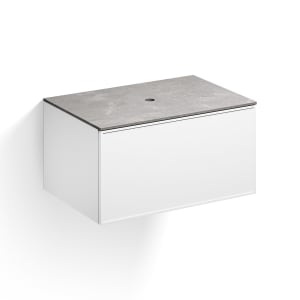 Alape Arkta Möbelmodul mit Trägerplatte 80 cm, Beckenposition mittig