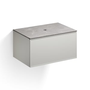 Alape Arkta Möbelmodul mit Trägerplatte 80 cm, Beckenposition mittig