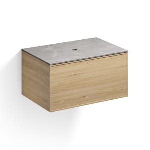 Alape Arkta Möbelmodul mit Trägerplatte 80 cm, Beckenposition mittig