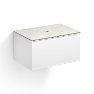 Alape Arkta Möbelmodul mit Trägerplatte 80 cm, Beckenposition mittig