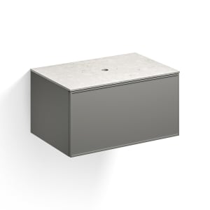 Alape Arkta Möbelmodul mit Trägerplatte 80 cm, Beckenposition mittig