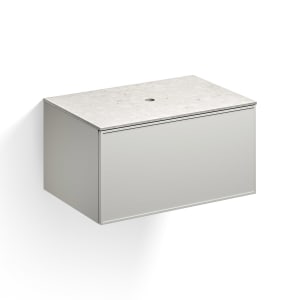 Alape Arkta Möbelmodul mit Trägerplatte 80 cm, Beckenposition mittig