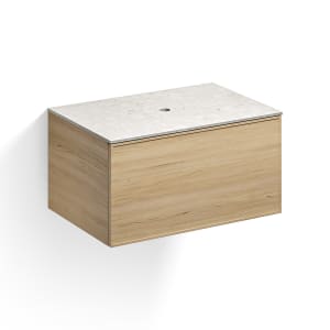 Alape Arkta Möbelmodul mit Trägerplatte 80 cm, Beckenposition mittig