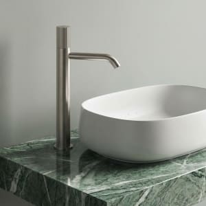 ALLUVION Neptun Edelstahl Waschtisch-Einhebelmischer XXL ohne Ablaufventil, wassersparend