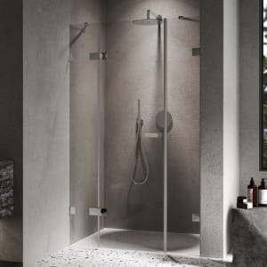 ALLUVION Imperium Schwingtür mit festem Segment und Nebenteil in Nische 150,1-330 x 120-200 cm