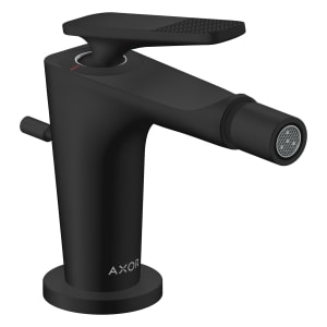 AXOR Citterio C Einhebel-Bidetmischer mit Zugstangen-Ablaufgarnitur - Cubic cut