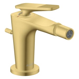 AXOR Citterio C Einhebel-Bidetmischer mit Zugstangen-Ablaufgarnitur - Cubic cut