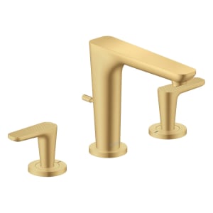 AXOR Citterio C 3-Loch Waschtischarmatur 125 mit Zugstangen-Ablaufgarnitur - Cubic cut