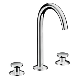 AXOR One 3-Loch Waschtischarmatur Select 170 mit Push-Open Ablaufgarnitur