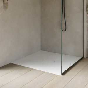 Bette Air Duschwanne 100 x 100 x 1 cm mit Antirutsch Sense