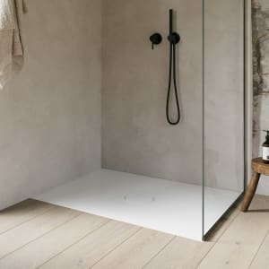 Bette Air Duschwanne 140 x 90 x 1 cm mit BetteGlasur Plus u. Minimum Wannenträger