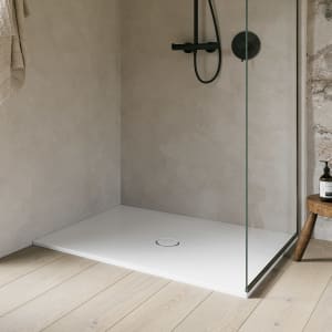 Bette BetteFloor Duschfläche 160 x 100 cm mit BetteAntirutsch Pro und Minimum-Wannenträger