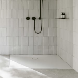 Bette BetteFloor Side Duschfläche 110 x 80 cm mit BetteAntirutsch Sense