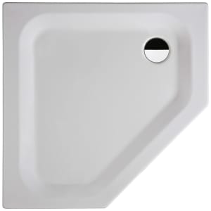 Bette Caro 5-Eck Duschwanne ohne Schürze 90 x 90 x 3,5 cm mit Antirutsch Pro