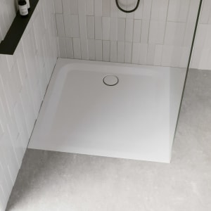 Bette Ultra Duschwanne superflach 100 x 100 x 2,5 cm mit BetteAntirutsch Sense