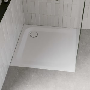 Bette Ultra Duschwanne superflach 90 x 90 x 2,5 cm mit BetteAntirutsch Sense