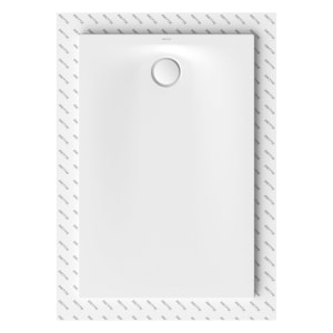 Bette Ultra Space Duschwanne 120 × 80 × 2,5 cm mit BetteAntirutsch Pro und Seal+ Abdichtung