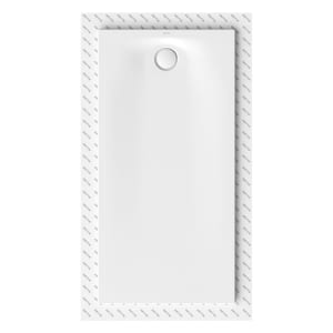 Bette Ultra Space Duschwanne 160 × 80 × 2,5 cm mit BetteAntirutsch Sense und Seal+ Abdichtung