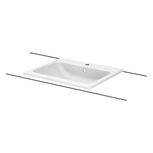 BetteOne Einbau-Waschtisch 60 x 49,5 cm mit Hahnloch und BetteGlasur® Plus