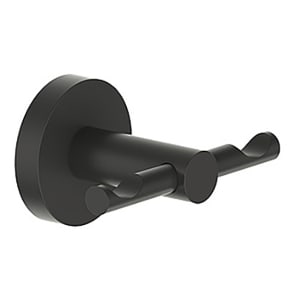 Bravat Varuna mattschwarz Handtuchhaken doppelt