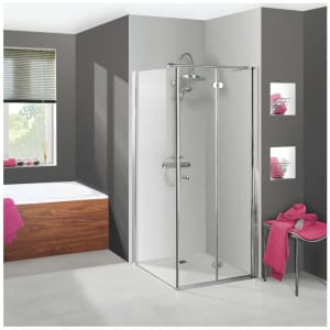 Breuer ELANA KOMFORT Drehfalttür für Seitenwand DFTSW 80 cm, Anschlag rechts