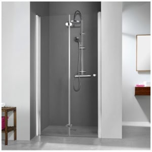 Breuer ELANA KOMFORT Drehfalttür für Nische DFTN 100 cm, Anschlag links mit CER+ Beschichtung