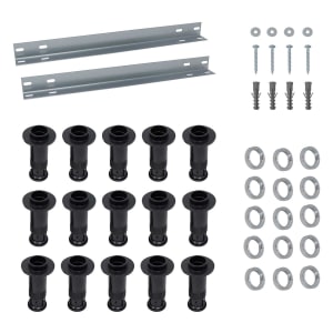 Breuer Set2 15 Stützfüße/4 Montageschienen für Duschwannenkantenlängen ab 100 cm