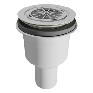 Breuer Lite-Line Steinoptik Ablauf ohne Deckel, senkrecht