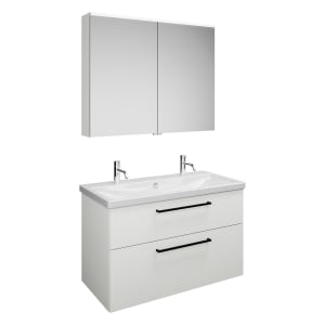 burgbad Eqio Möbelkombination inkl. Keramik-Waschtisch 103 cm, mit Stangengriff G0234