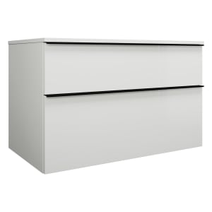 burgbad Eqio Waschtischunterschrank mit Konsolenplatte 100 cm, mit Griff G0252