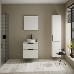 burgbad Eqio Waschtischunterschrank mit Konsolenplatte 60 cm, mit Griff G0200