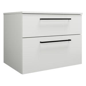 burgbad Eqio Waschtischunterschrank mit Konsolenplatte 80 cm, mit Stangengriff G0234