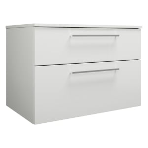 burgbad Eqio Waschtischunterschrank mit Konsolenplatte 90 cm, mit Stangengriff P95