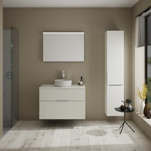 burgbad Eqio Waschtischunterschrank mit Konsolenplatte 90 cm, mit Griff G0146