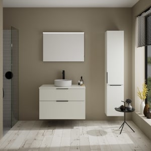 burgbad Eqio Waschtischunterschrank mit Konsolenplatte 90 cm, mit Griff G0200