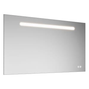 burgbad Fiumo 2.0 Spiegel 120 cm mit LED-Beleuchtung und Spiegelheizung