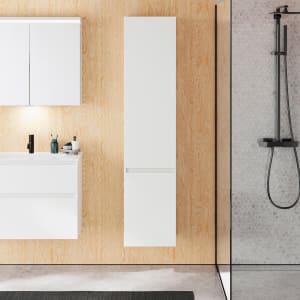 burgbad Lin20 Hochschrank 40 x 34,5 cm, mit 2 Türen, rechts