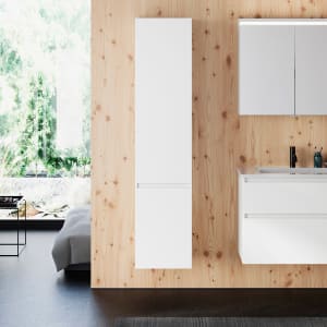 burgbad Lin20 Hochschrank 40 x 34,5 cm, mit 1 Tür, links