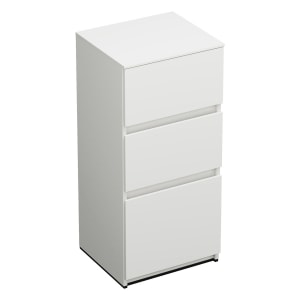 burgbad Lin20 Unterschrank 40 cm, 1 Auszug, 2 Schubladen