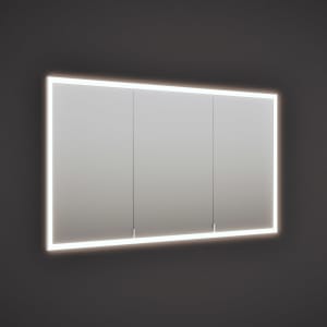 burgbad rl20 Spiegelschrank 142 cm, mit Lichtrahmen für Wandeinbau