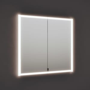 burgbad rl20 Spiegelschrank 92 cm, mit Klarglas Lichtrahmen für Wandeinbau