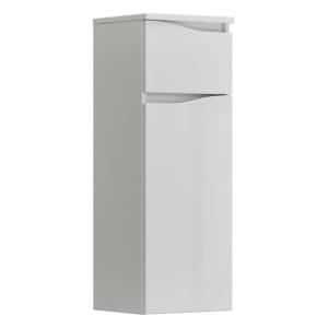 burgbad Sinea 3.0 Halbhoher Schrank 35 x 34 x 96 cm, 1 Schublade, 1 Tür, Anschlag rechts, mit Griffleiste G0167