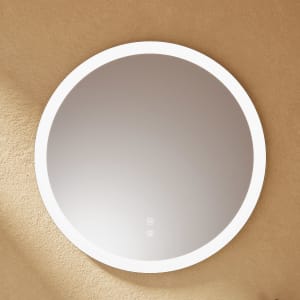 burgbad Vry Spiegel rund 75 cm Ø mit LED-Beleuchtung und Spiegelheizung