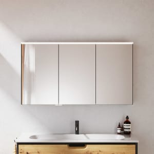 burgbad Vry Spiegelschrank 120,6 cm mit horizontaler LED-Beleuchtung