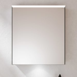 burgbad Vry Spiegelschrank 60,6 cm mit horizontaler LED-Beleuchtung und Waschtischbeleuchtung