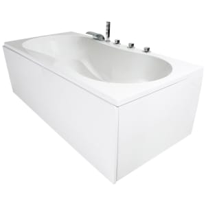 Caribia Trento Badewanne 190 x 90 cm mit Schürze